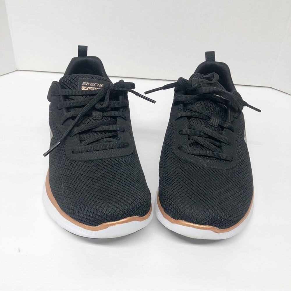 Black Skechers Athletic Shoes Sneakers 8.5 air cooled memory foam